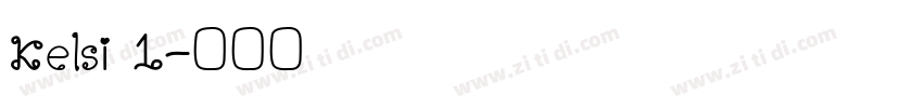 Kelsi 1字体转换
